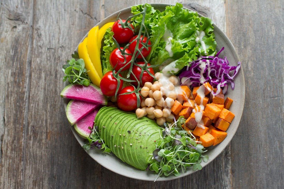 Comida saludable y balanceada